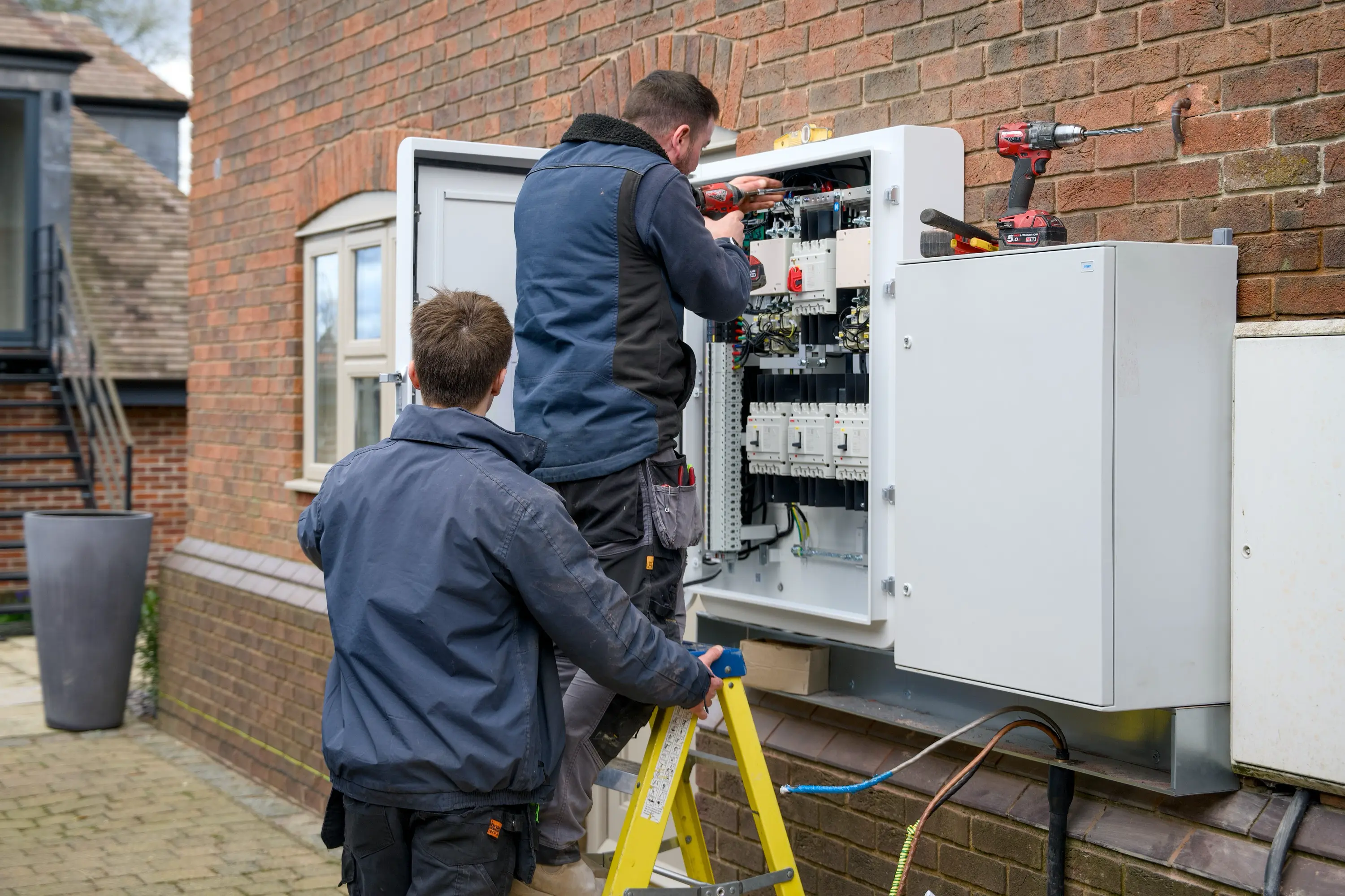 High-end electrical installation detail