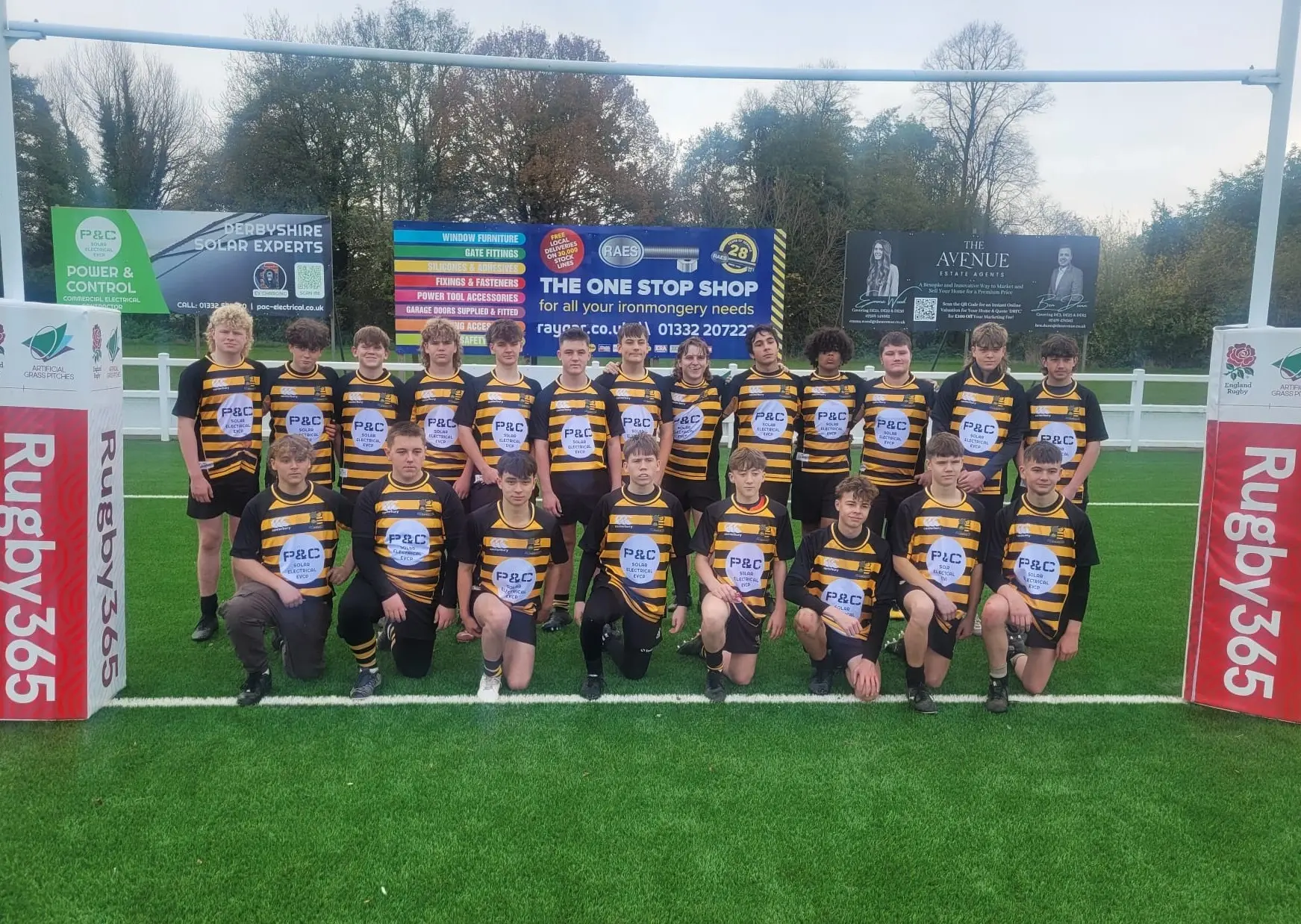 We are now proud sponsors of Derby Rugby Football Club - Power & Control Ltd