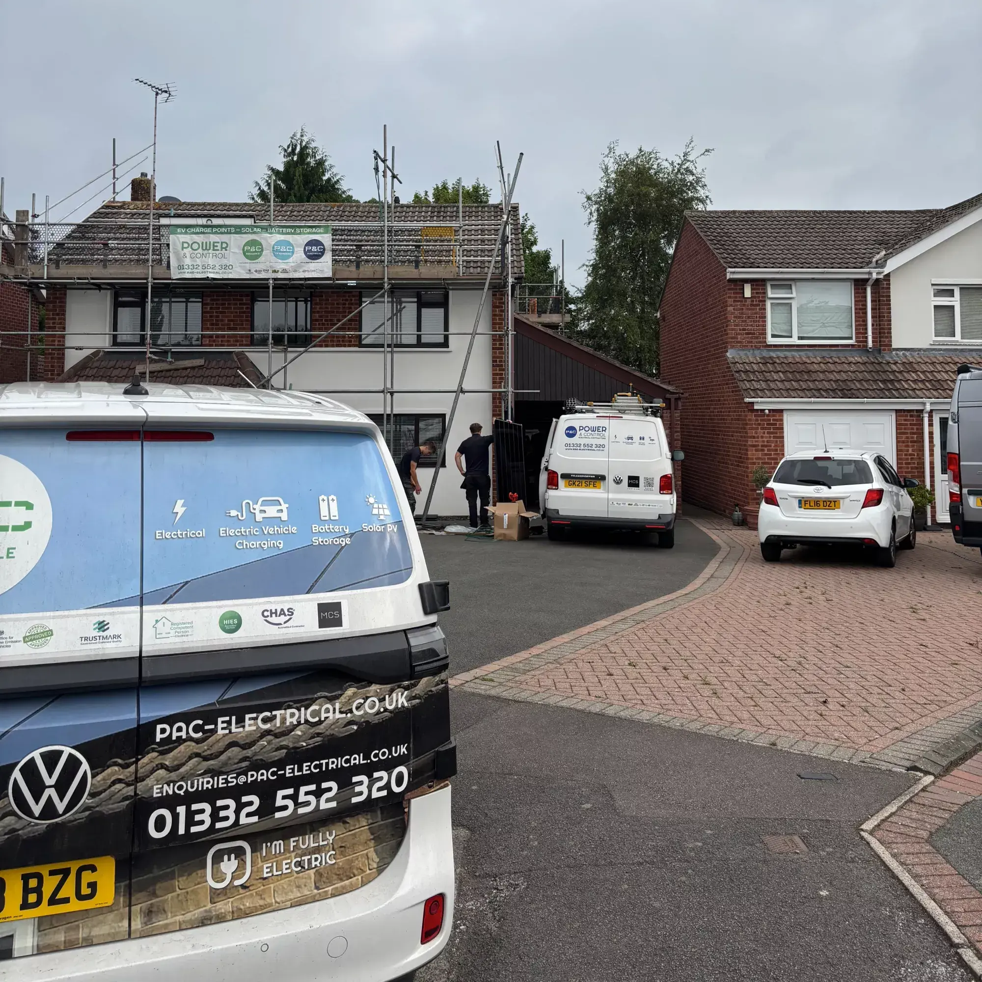 Power & Control Solar Installation in Derbyshire