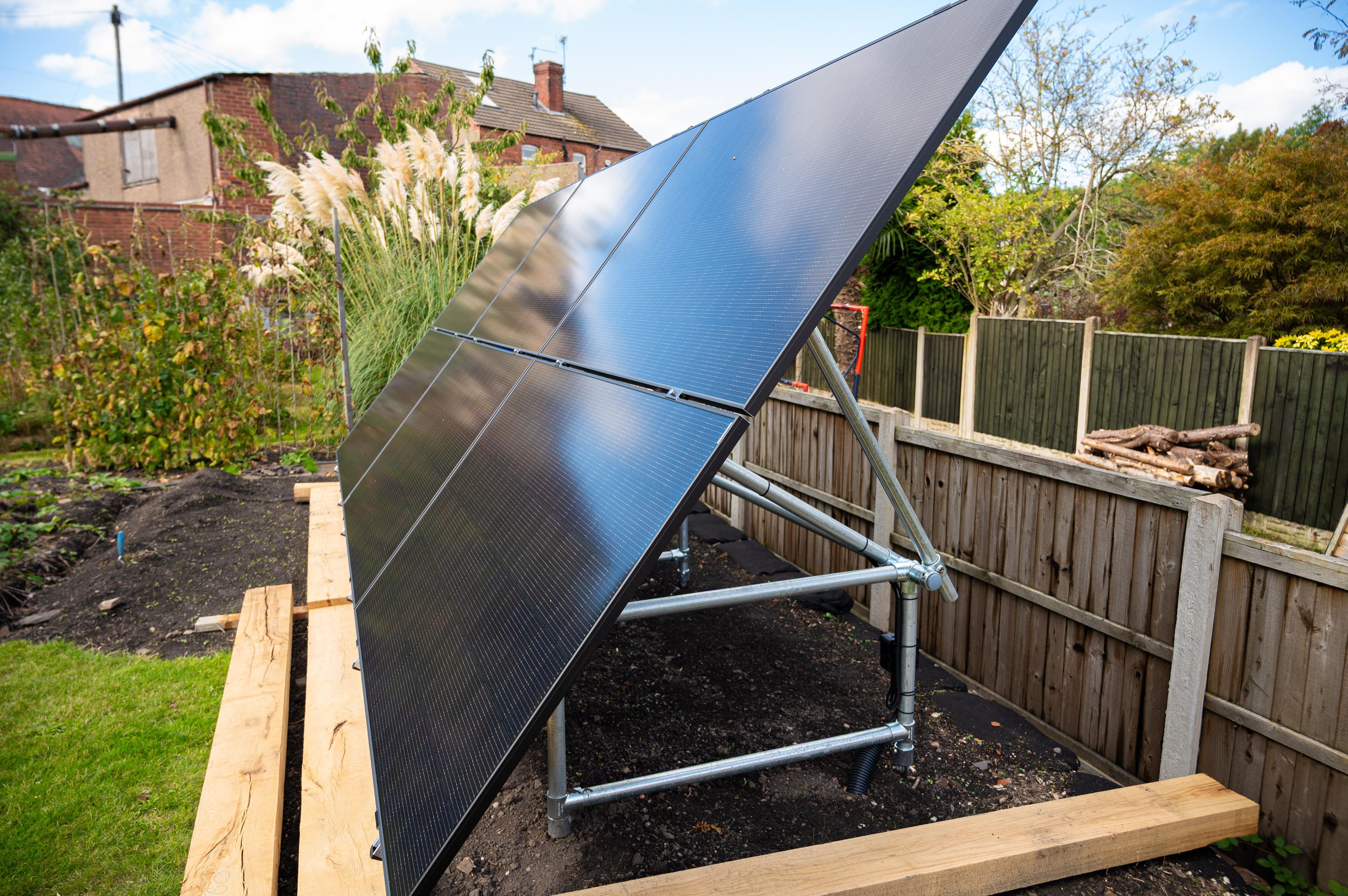 Solar Panels mounted on a Cornish Rocker System.
