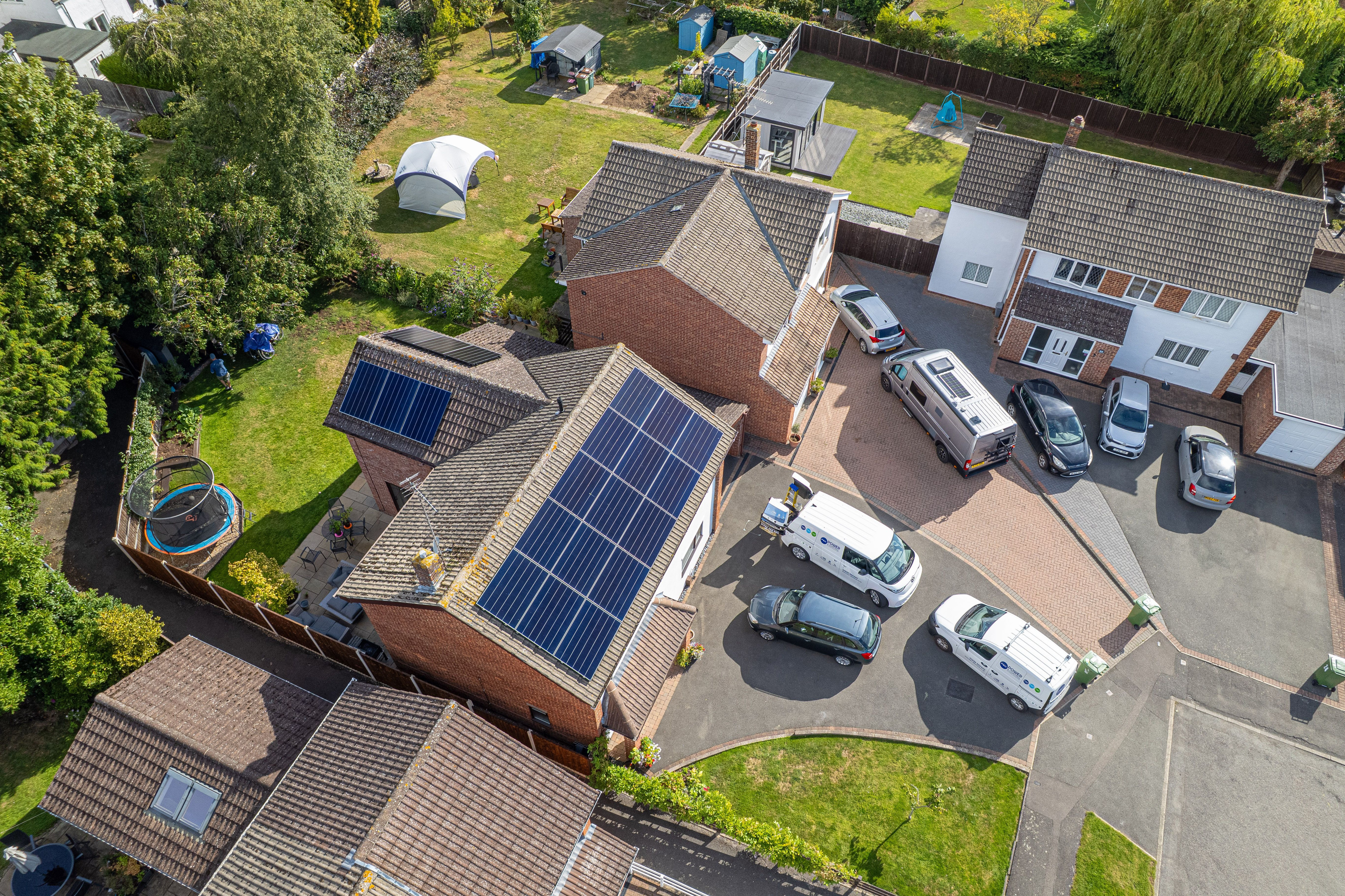 10kW Premium Smart Home Solar & 25kW DC Fast Charging in Duffield - Case Study by Power & Control Ltd